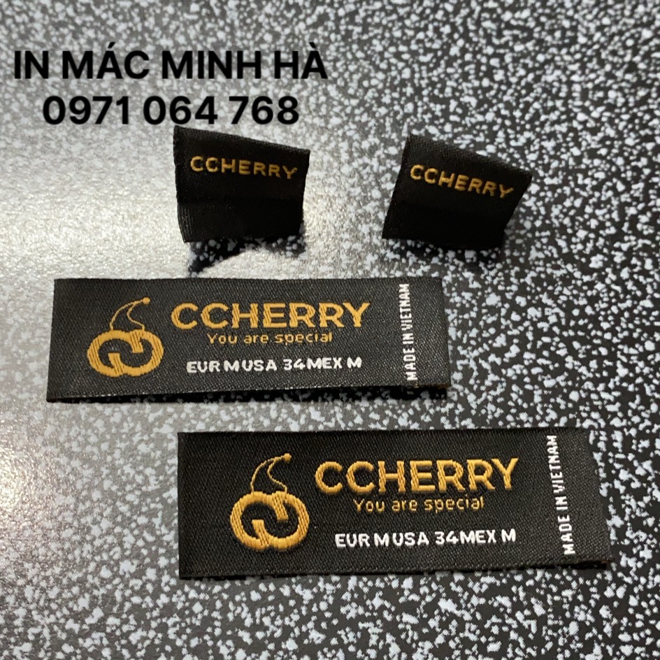 Dệt Nhãn Mác Giá Rẻ - In Nhãn Mác Giá Rẻ - Sản Xuất Nhãn Dệt- Công ty In Minh Hà