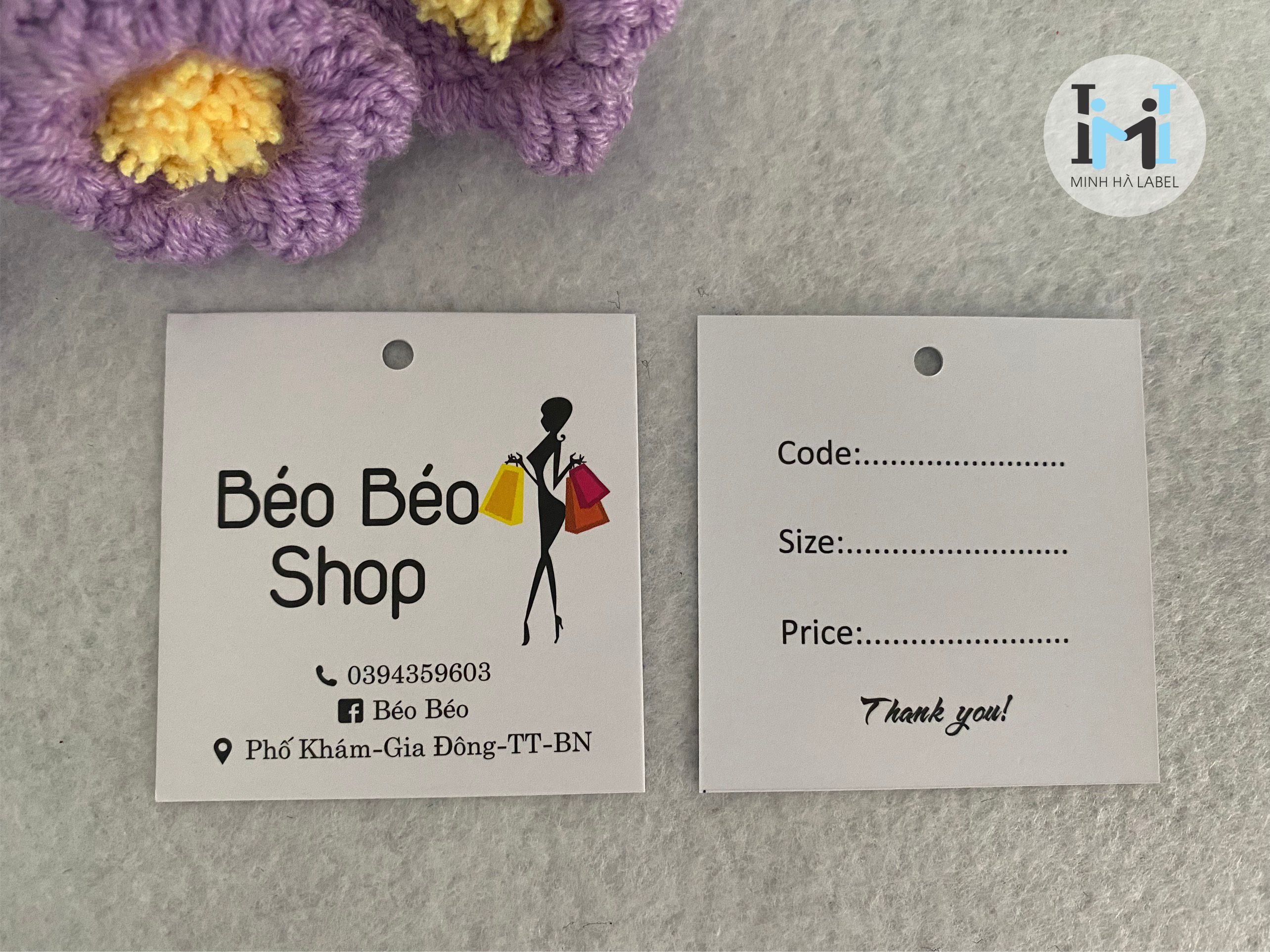 NHẬN IN SỐ LƯỢNG ÍT THẺ TREO QUẦN ÁO