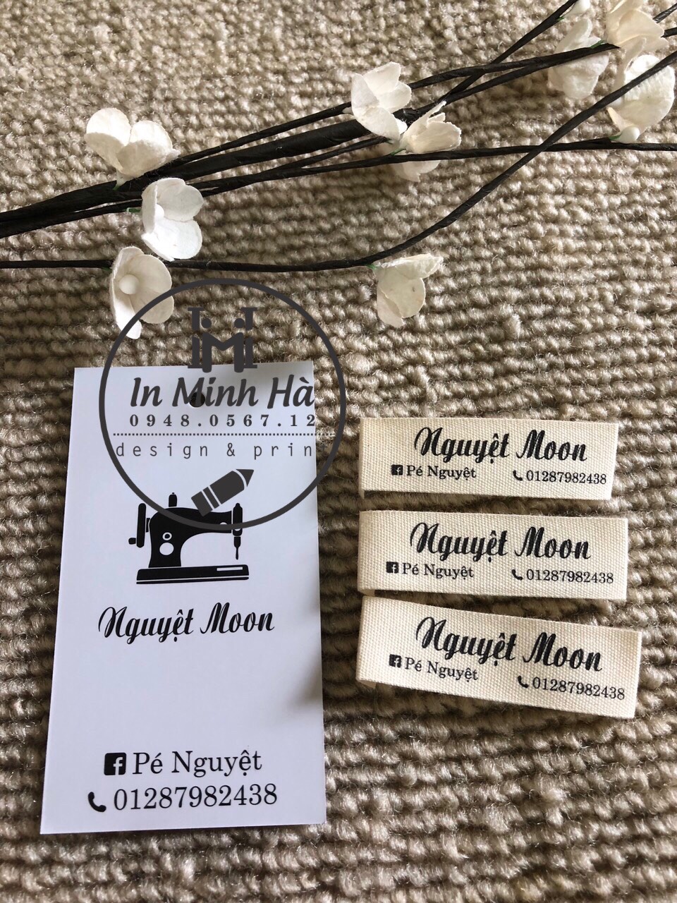 Nhận in thẻ treo, hangtag, mác giấy treo số lượng ít tại Thái Bình