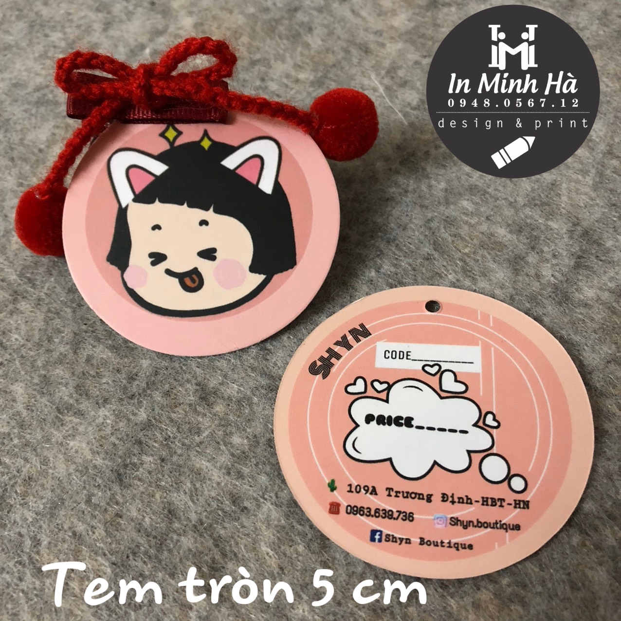 NHẬN IN THẺ TREO SỐ LƯỢNG ÍT TẠI HÀ NỘI