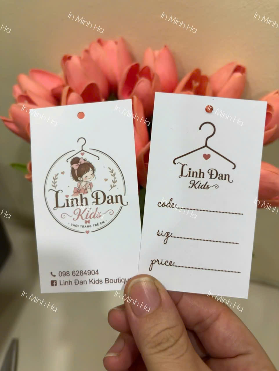 Thẻ Treo Linh Đan Kids – Mác Vải Cotton Đẹp Cho Thời Trang Trẻ Em Boutique